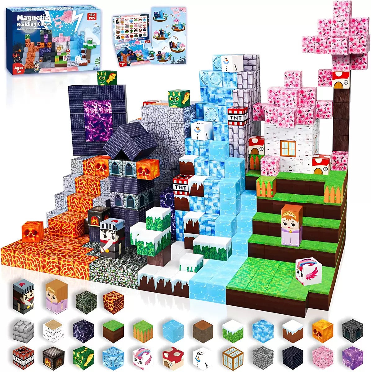PixelBuild™ Magnetiske Byggeklodser | Kreativt & Lærerigt Legetøj til Børn