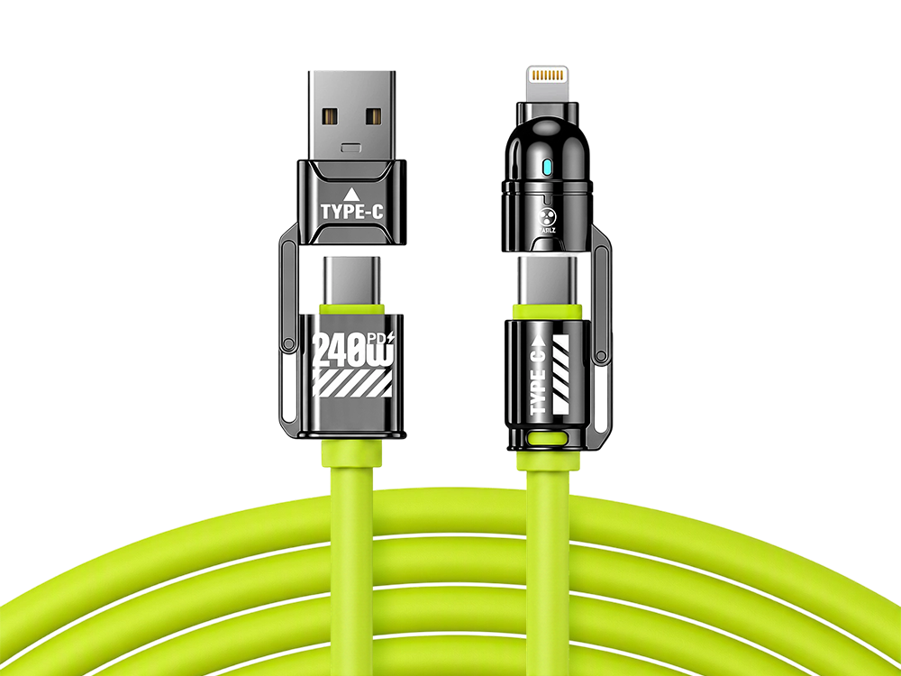 FISHING™ 240W Multi-Opladningskabel | USB-C & Lightning Universal