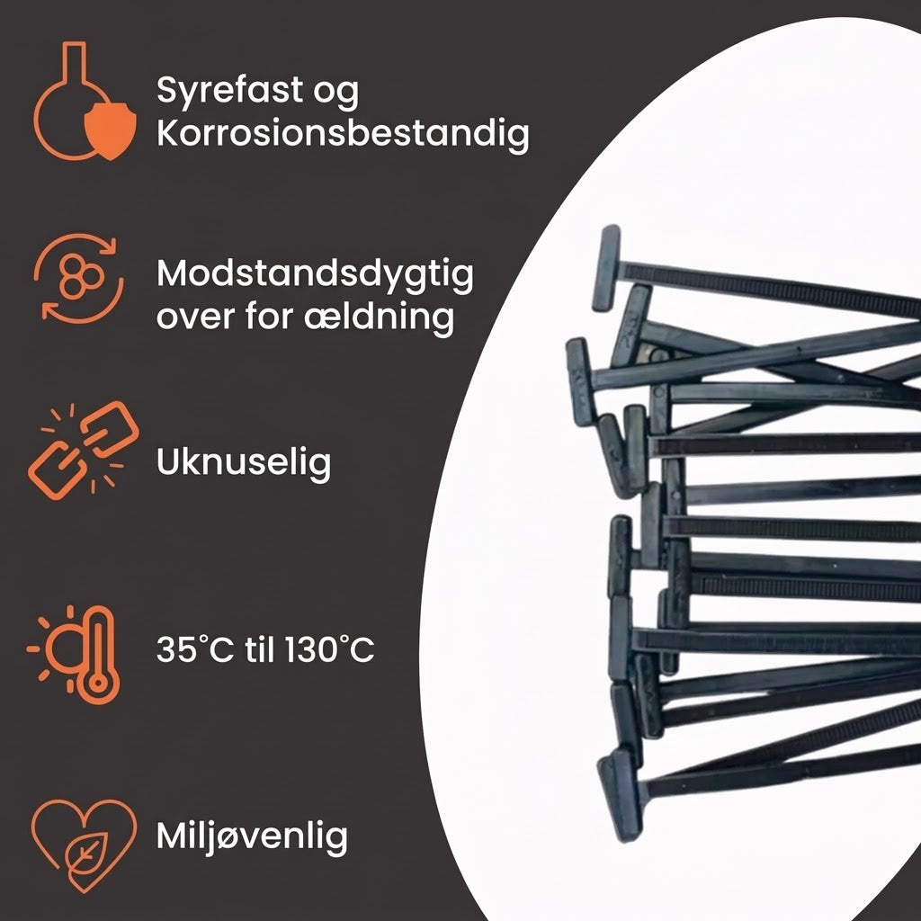 OmniLiving™ Industrielle Kabelstrips | Ekstra Stærke & UV-Bestandige