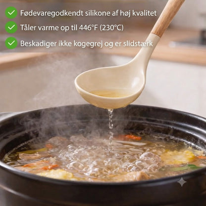 ChefEase™ 12 Deles Silikone Køkkenredskabs Sæt med Træhåndtag