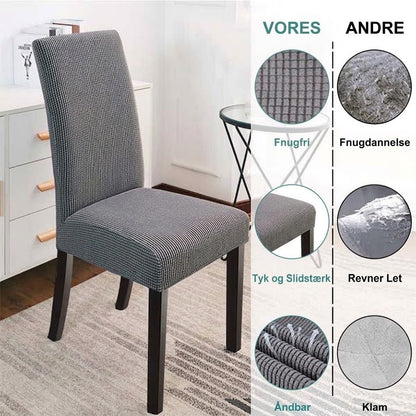 OmniLiving™ Vandtæt Elastisk Stolebetræk til Spisebordsstole | Anti-Glid & Pletafvisende