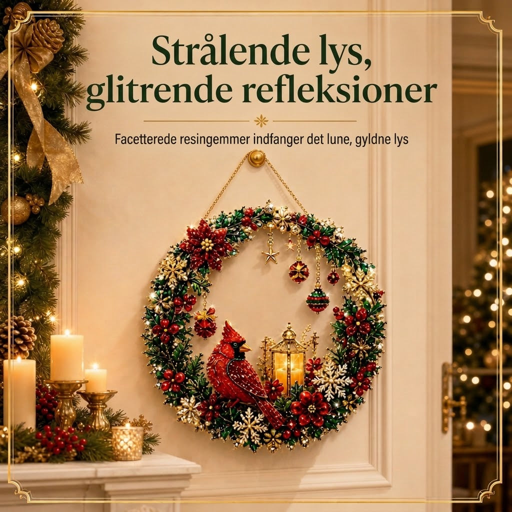 VaraLiving™ DIY Diamant Maling Sæt til Jul – Kreativ Juledekoration med Funklende Krystaller og Værktøjssæt