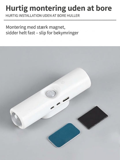 VaraLiving™ Opladelig Bevægelsessensor LED Lampe med Magnetisk Design