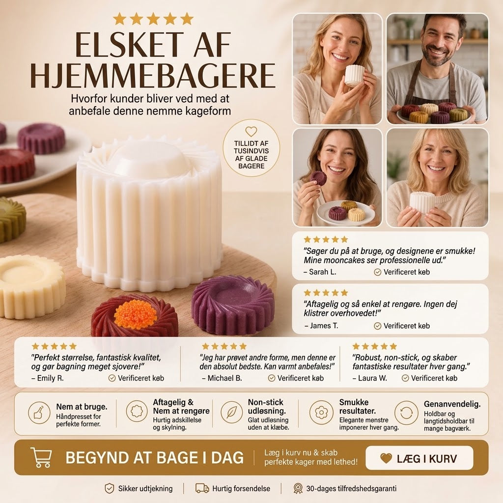OmniLiving™ Dobbeltsidet Bageform | Til Kreative Kager & Non-Stick Belægning