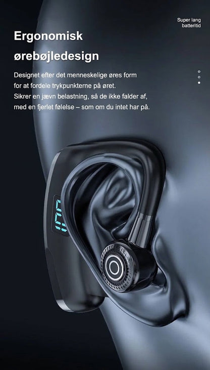 VaraTech™ Trådløse Ear-Hook Bluetooth Hovedtelefoner med LED Digital Display – Ergonomiske Sportshovedtelefoner med Lang Batterilevetid