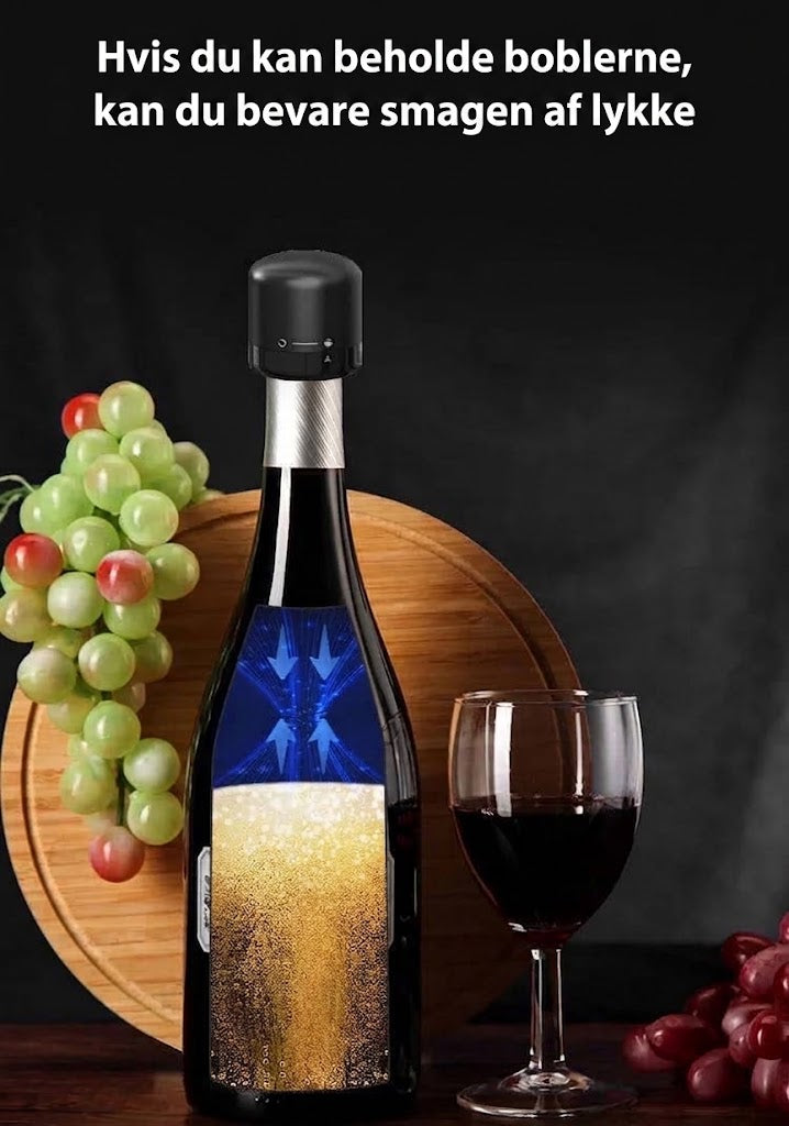 OmniLiving™ Genanvendelig Silikoneprop til Vin, Øl & Champagne | Lufttæt Vinprop