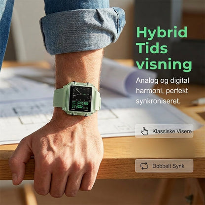 SilkEase™ Gennemsigtigt Digitalur | 50m Vandtæt & Hybrid Skærm med Lys