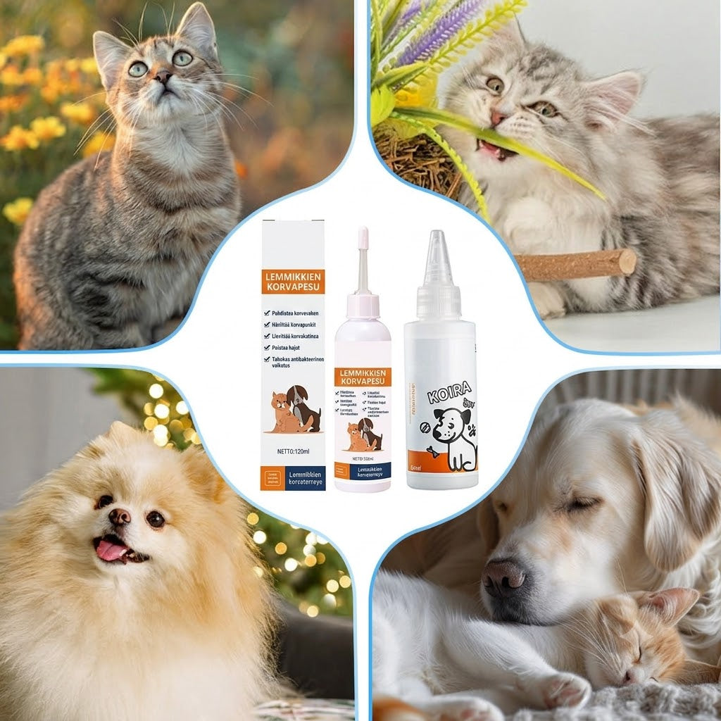 Ørerens til Hunde og Katte | Skånsom & Effektiv Ørepleje