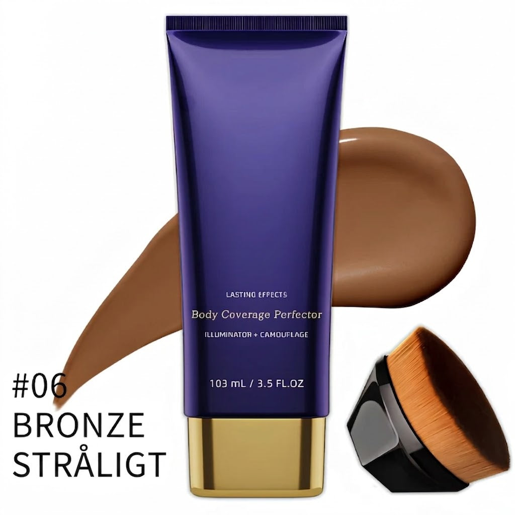 PureVal™ Full Cover Kropsconcealer med Børste | Vandtæt & Langtidsholdbar