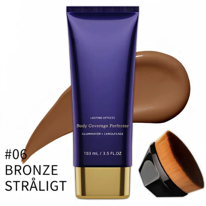 PureVal™ Full Cover Kropsconcealer med Børste | Vandtæt & Langtidsholdbar