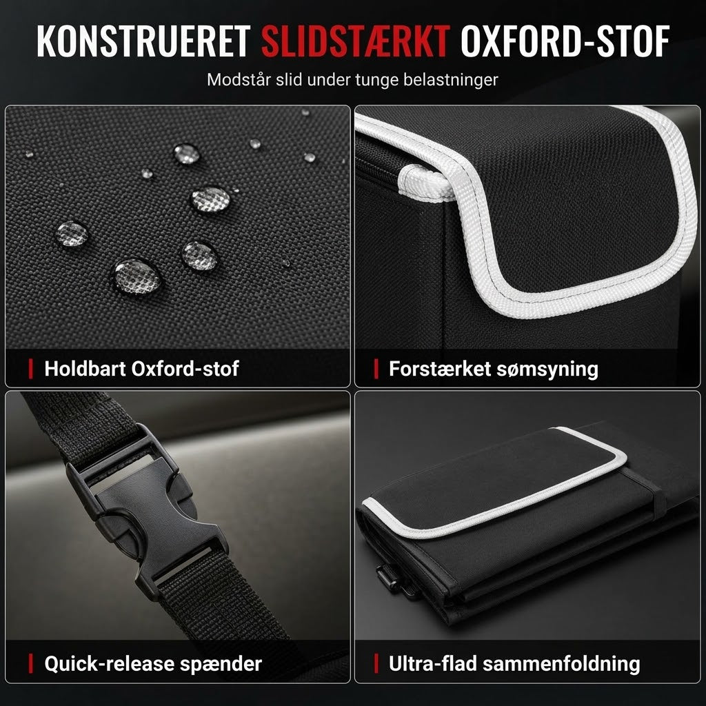 OmniLiving™ Hængende Bagagerumsarrangør til Bil | Slidstærkt Oxford Stof