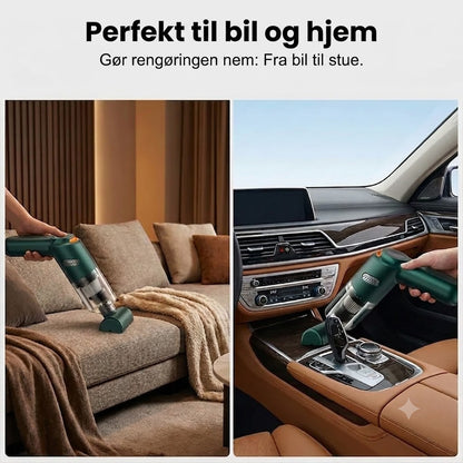 Kraftfuld Ledningsfri Bilstøvsuger | Kompakt & Høj Sugeevne