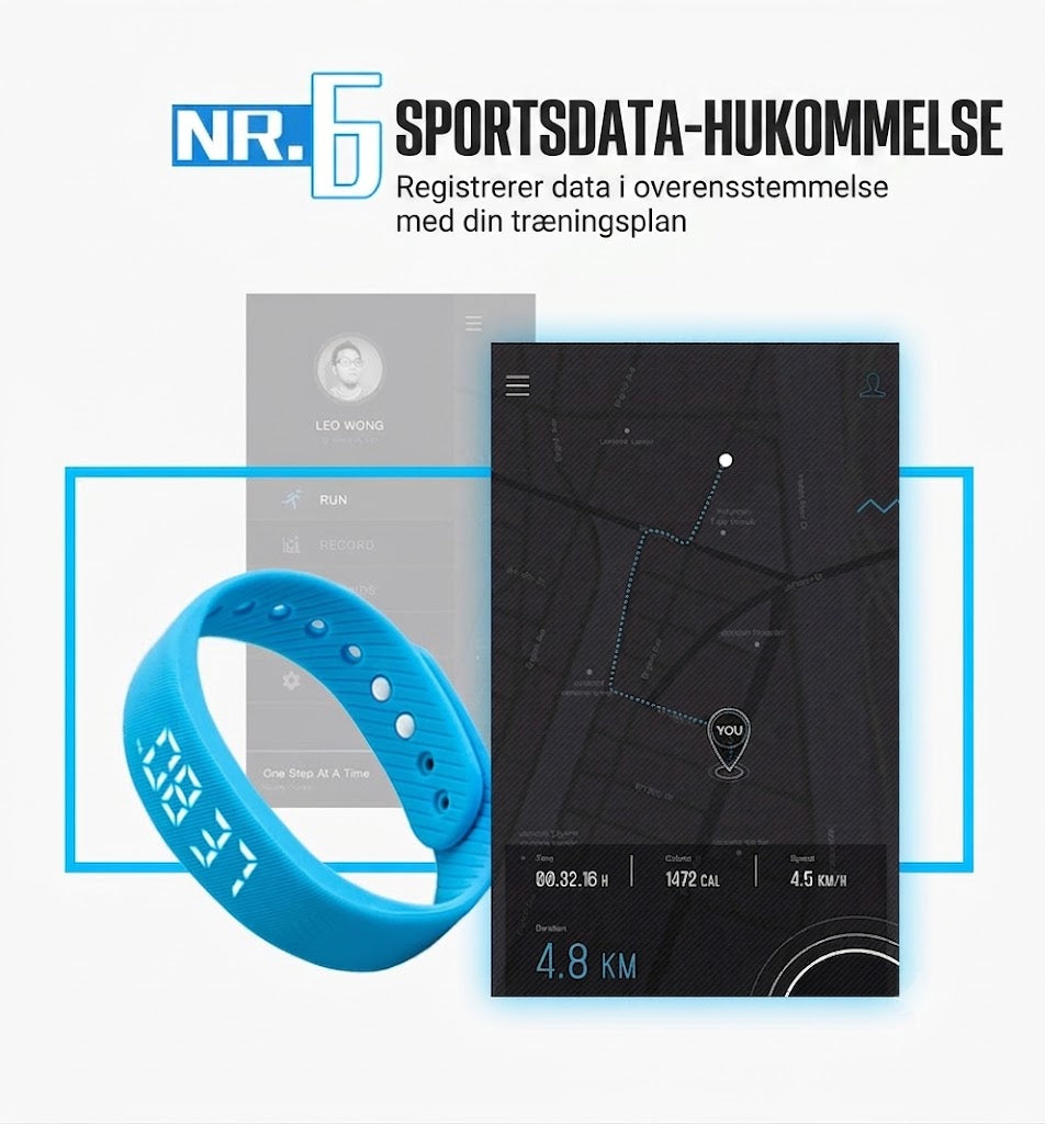 ApexFit™ Intelligent Sensor Armbånd | Smart Sportsarmbånd til Løb & Træning