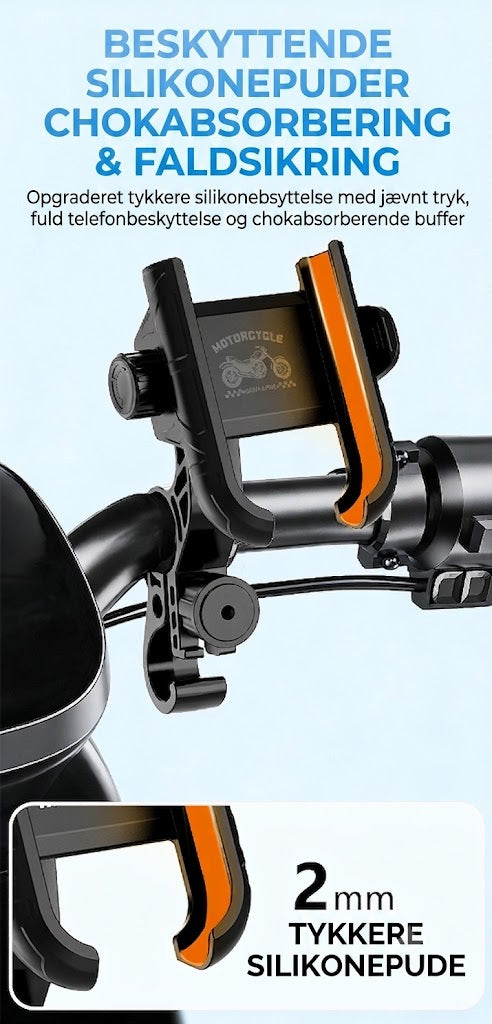 Hurtiglås Mobilholder til Cykel & Motorcykel | Sikker, Stabil & Perfekt til Navigation