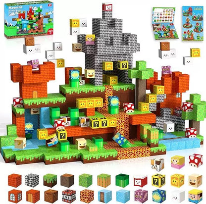 PixelBuild™ Magnetiske Byggeklodser | Kreativt & Lærerigt Legetøj til Børn