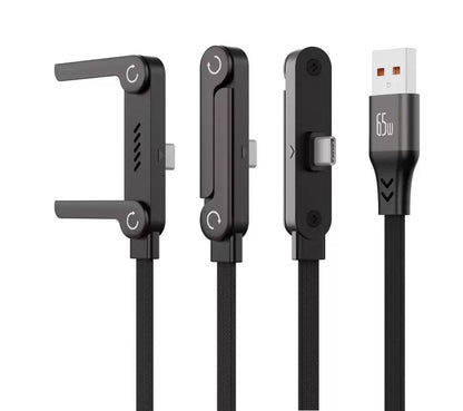 FISHING™ Multifunktionelt Opladningskabel med Justerbar Mobilholder | Hurtigopladning
