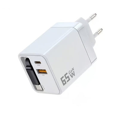 VaraLiving™ 65W GaN 3-i-1 Optrækkelig Hurtigoplader