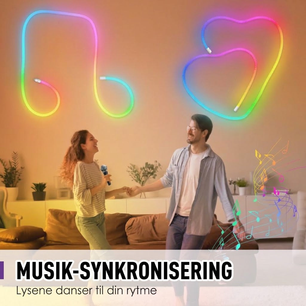 VaraLiving™ Smart Fleksibel RGB LED Lysstripe med App og Fjernbetjening