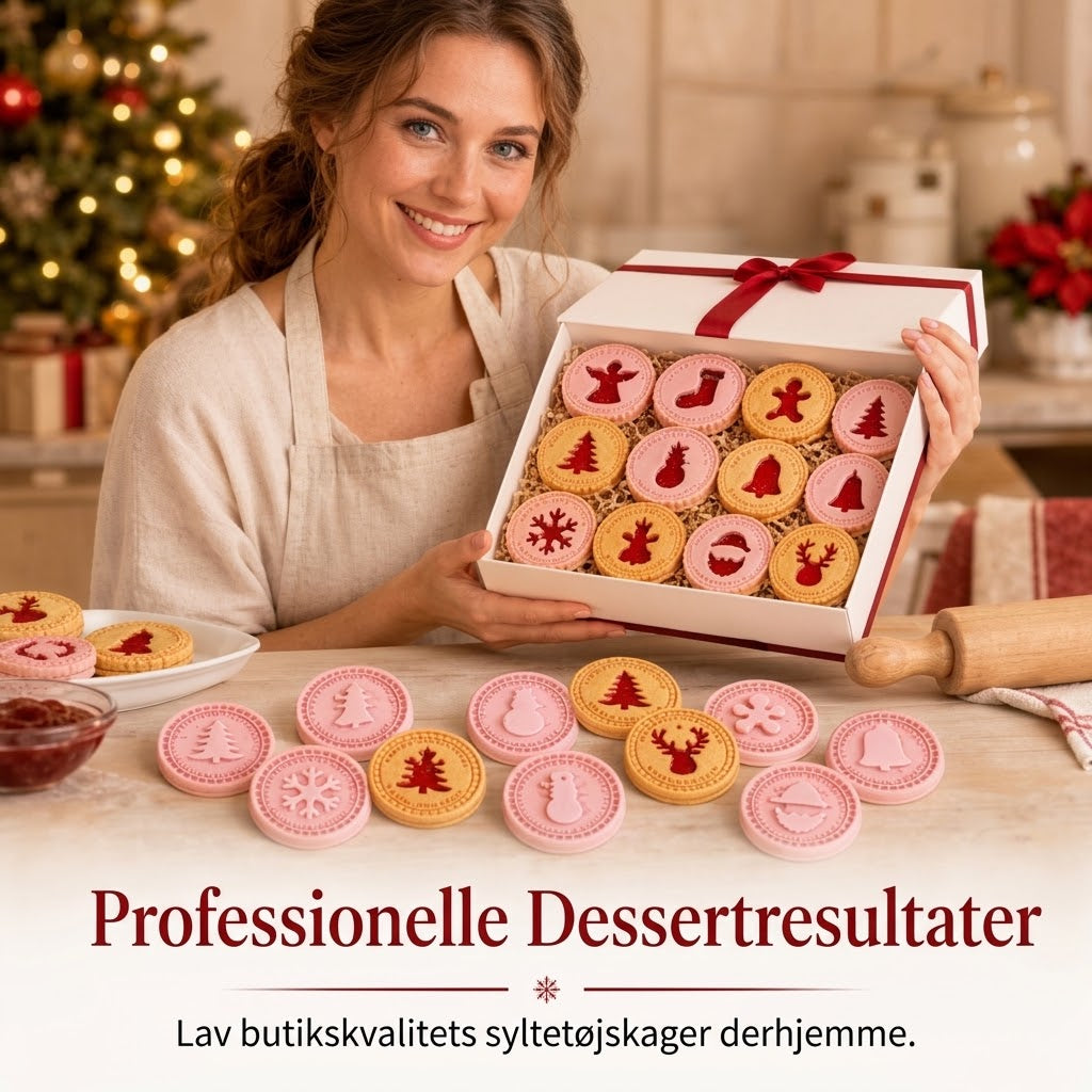 OmniLiving™ Jule Småkageforme Sæt | 3D Bageforme til Børn & Voksne