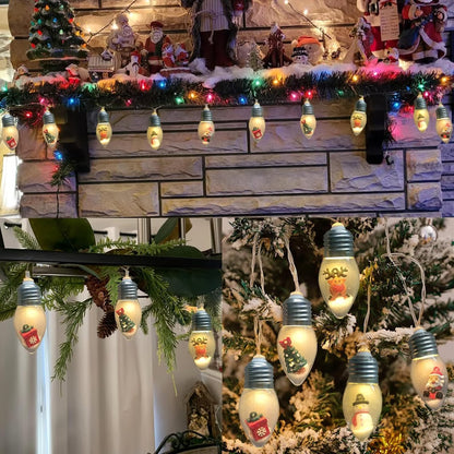 VaraLiving™ Jule LED Pære Lyskæde – Hyggelig Julebelysning til Juletræ, Vindue og Udendørs Have