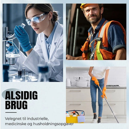 ANBOSON™ Forstærkede Nitrilhandsker | Syre- & Olieresistente Pudderfri Handsker med Ekstra Greb