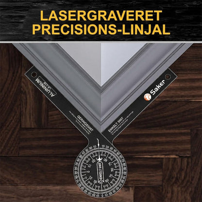 ProShield™ Præcisions Vinkelmåler | Digital Vinkelmåler & Lineal til Træarbejde & DIY