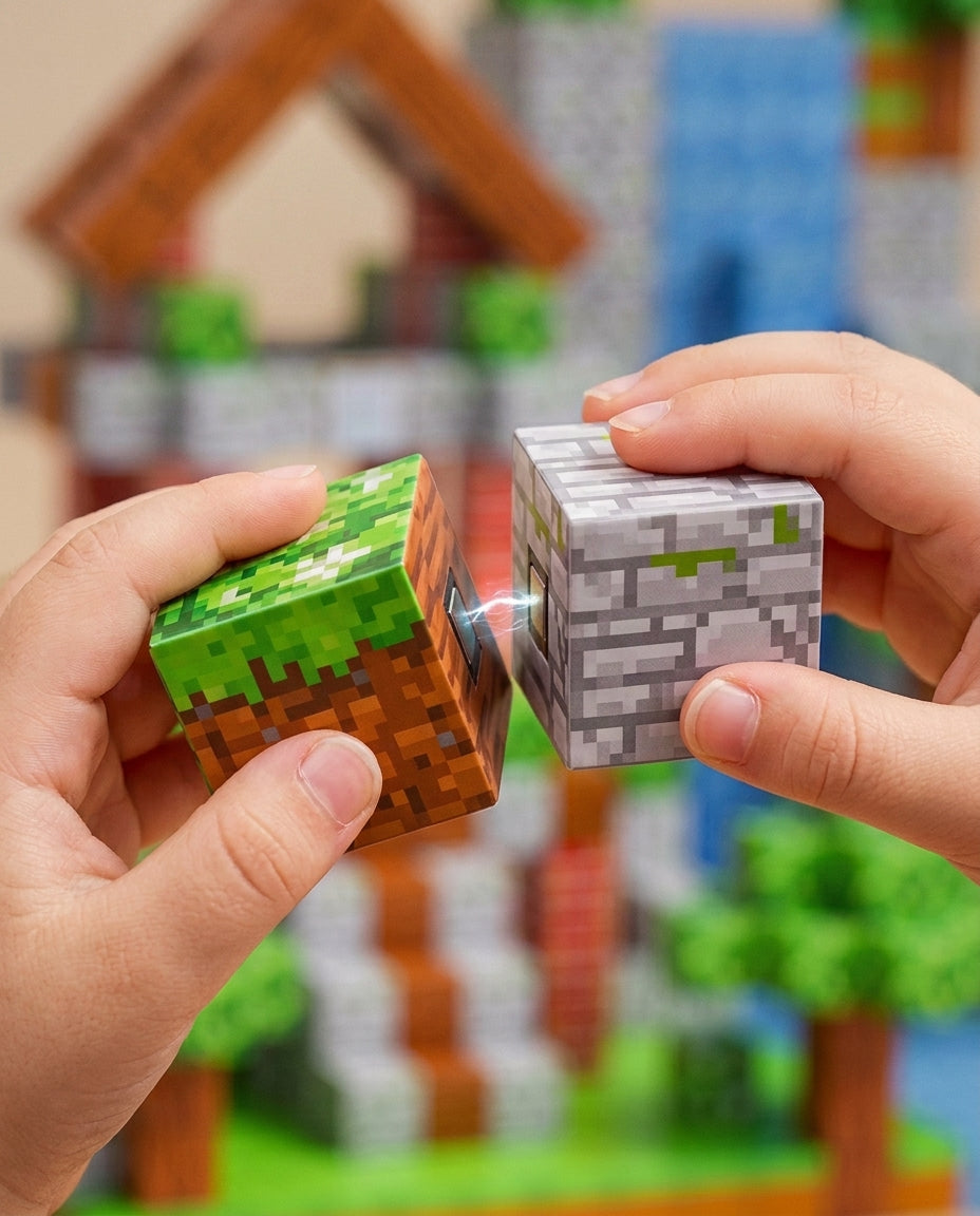 PixelBuild™ Magnetiske Byggeklodser | Kreativt & Lærerigt Legetøj til Børn