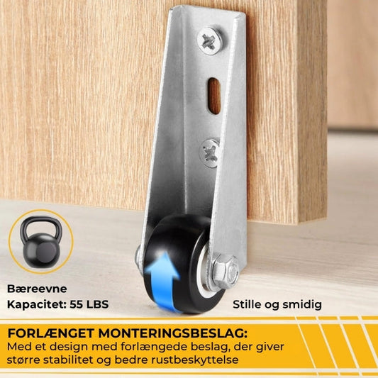 SilkEase™ Smidige Hjul til Møbler & Skydedøre – 2 stk. | Lydløse Skydedørshjul