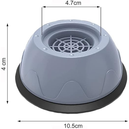 VeloPack™ Antivibrationsfødder til Vaskemaskine | Støjreducerende & Skridfaste Gummipuder
