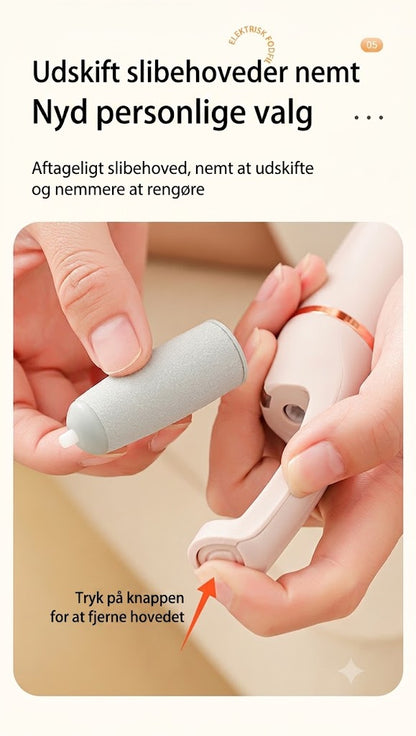 [KØB 1 FÅ 1 GRATIS] SilkEase™ Opgraderet Elektrisk Hård Hud Fjerner | Genopladelig Fodfil
