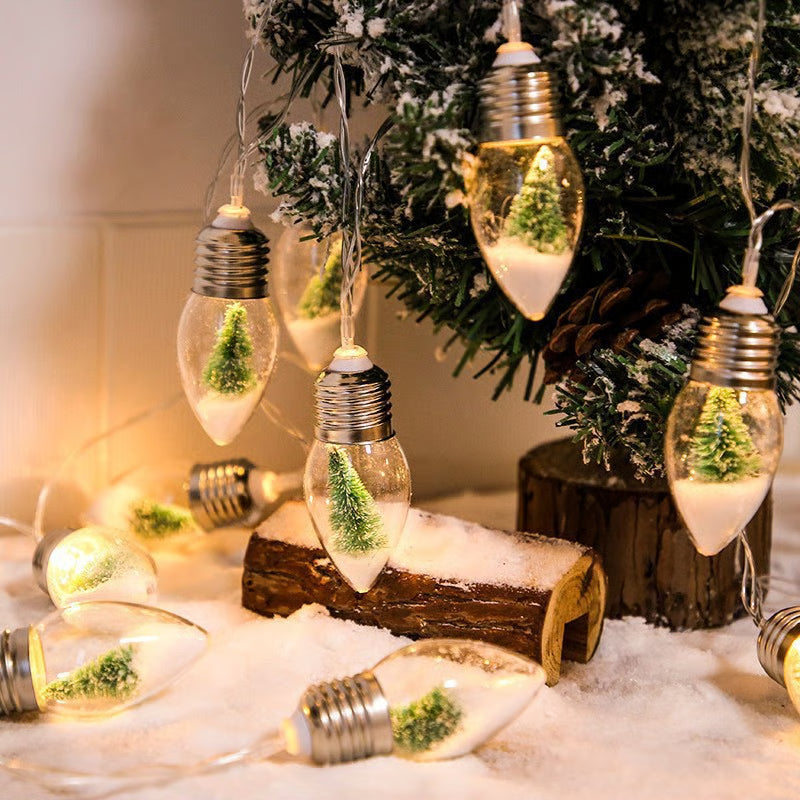 VaraLiving™ Jule LED Pære Lyskæde – Hyggelig Julebelysning til Juletræ, Vindue og Udendørs Have