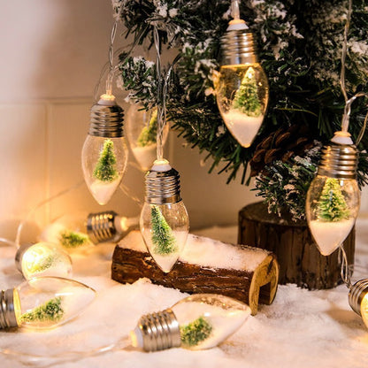 VaraLiving™ Jule LED Pære Lyskæde – Hyggelig Julebelysning til Juletræ, Vindue og Udendørs Have