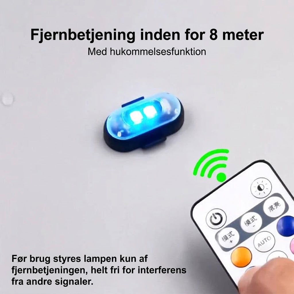 OmniLiving™ Trådløs LED Lysstrip med Fjernbetjening (8 Farver)