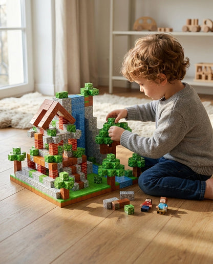 PixelBuild™ Magnetiske Byggeklodser | Kreativt & Lærerigt Legetøj til Børn