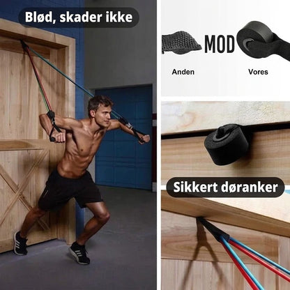 NovaPulse™ Multifunktionel Justerbar Træningselastik | Modstandsband til Hjemmetræning