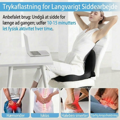 Ergonomisk Siddepude i Memory Skum | Mod Rygsmerter