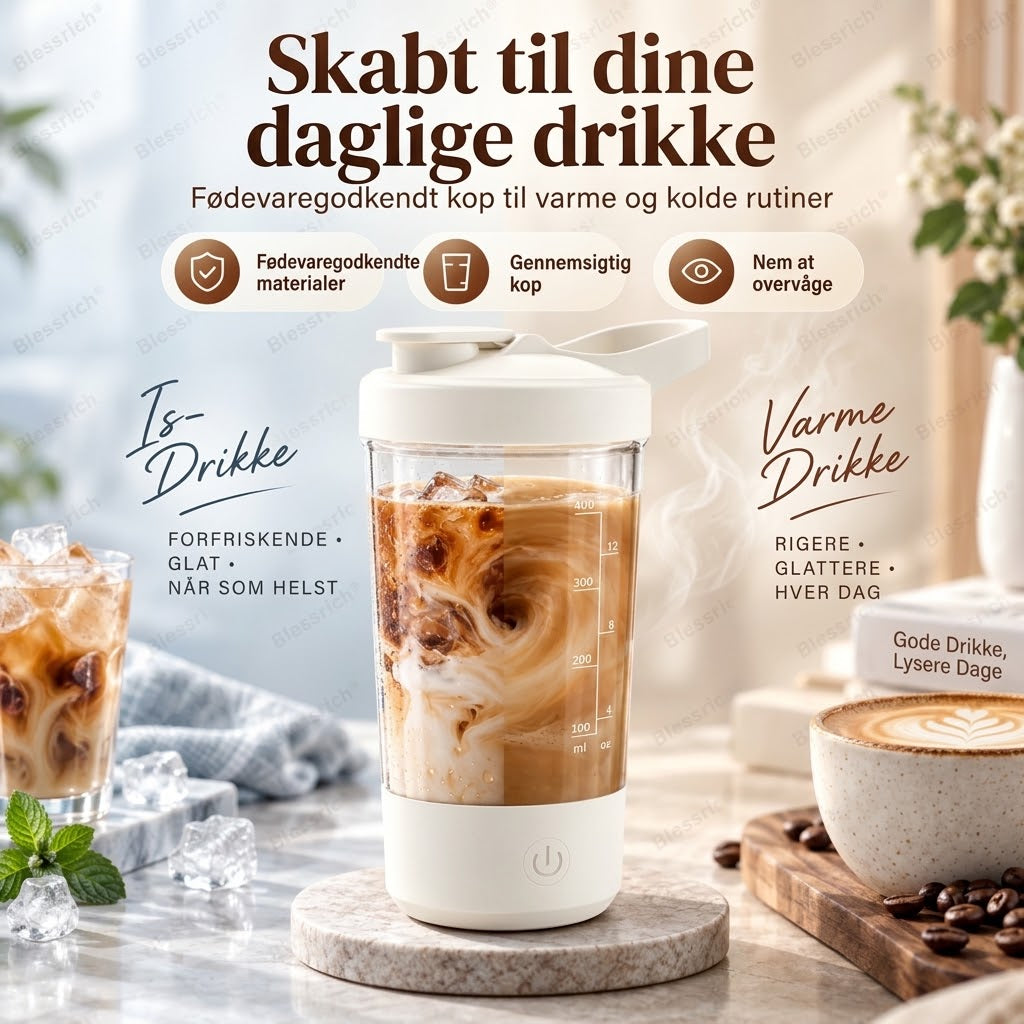 OmniLiving™ Automatisk Magnetisk Rørekrus | Selvrørende Kop i Rustfrit Stål