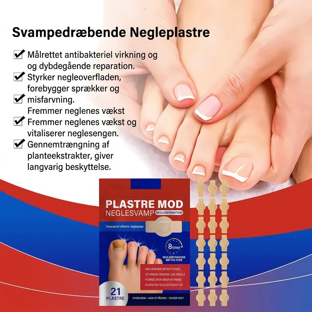 SilkEase™ Svampedræbende Negleplastre & Plejesæt