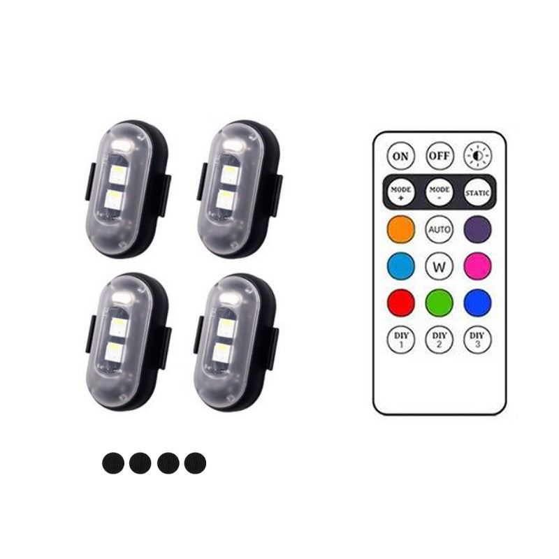OmniLiving™ Trådløs LED Lysstrip med Fjernbetjening (8 Farver)