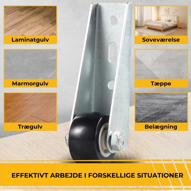 SilkEase™ Smidige Hjul til Møbler & Skydedøre – 2 stk. | Lydløse Skydedørshjul