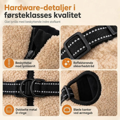 VaraLiving™ Varm Vinterfrakke til Hunde med Refleksstriber – Til Små og Mellemstore Hunde