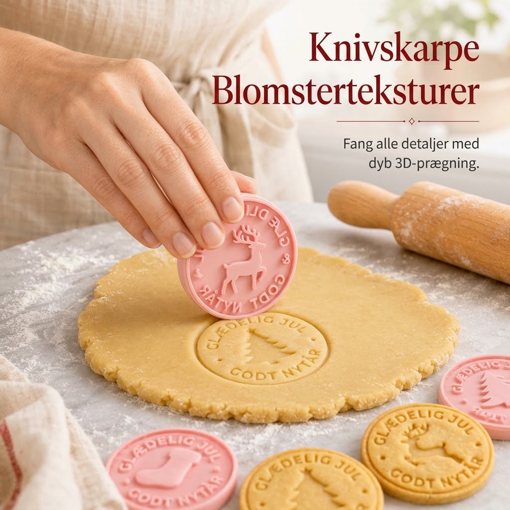 OmniLiving™ Jule Småkageforme Sæt | 3D Bageforme til Børn & Voksne
