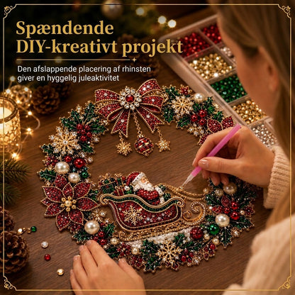 VaraLiving™ DIY Diamant Maling Sæt til Jul – Kreativ Juledekoration med Funklende Krystaller og Værktøjssæt