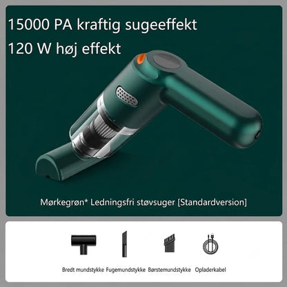 Kraftfuld Ledningsfri Bilstøvsuger | Kompakt & Høj Sugeevne