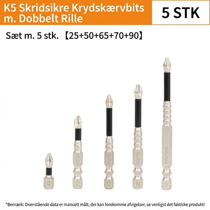 ProShield™ Magnetisk Skruebit Sæt | Ekstra Stærkt S2 Stål Bitsæt til Boremaskine