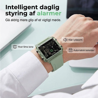 SilkEase™ Gennemsigtigt Digitalur | 50m Vandtæt & Hybrid Skærm med Lys