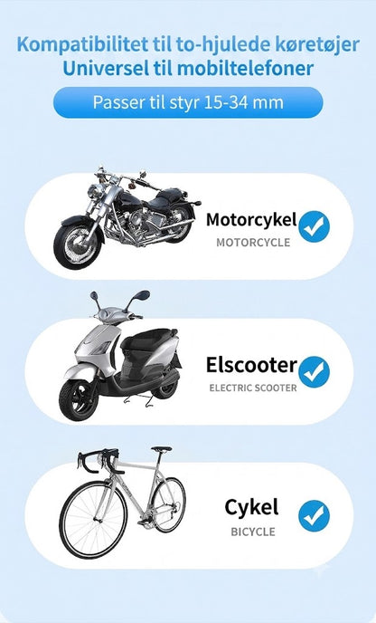 Hurtiglås Mobilholder til Cykel & Motorcykel | Sikker, Stabil & Perfekt til Navigation