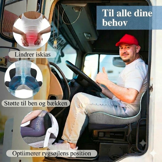 Ergonomisk Siddepude i Memory Skum | Mod Rygsmerter