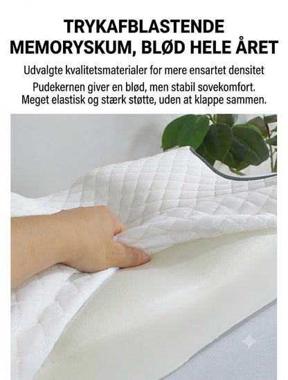 AuraRest™ Ergonomisk Nakkepude Mod Nakke- og Rygsmerter | Cervikal Støttepude til Bedre Søvn
