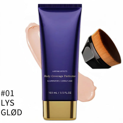 PureVal™ Full Cover Kropsconcealer med Børste | Vandtæt & Langtidsholdbar
